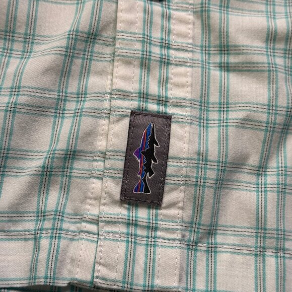 Patagonia Men's Long-Sleeved Island Hopper II Shirt - White/Blue - Picture 3 of 7